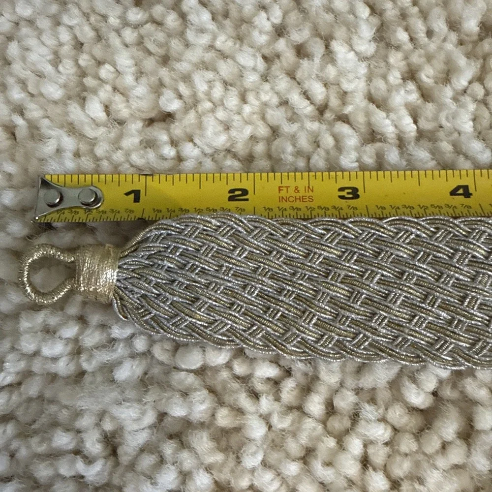 Lucky Brand Silver And Gold Celtic Knot Braided Mesh Bracelet 7.5 New With Tags
